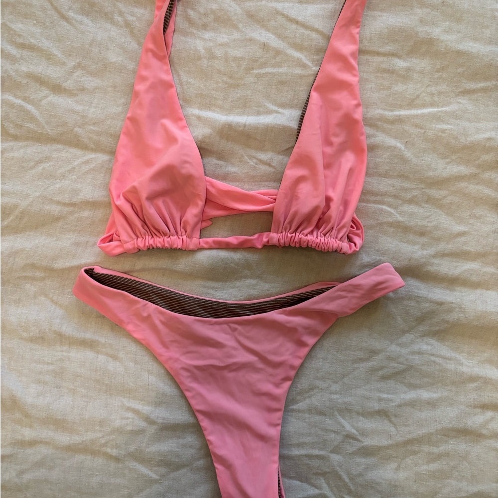 Acacia Swimwear pink Bikini Set